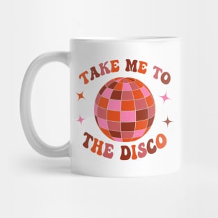 Take Me To The Disco Groovy Retro 70s Mug